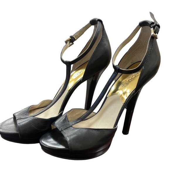 Michael Kors Women's Black Shoes/Heels/Ankle Straps Size8.5 SKU 1683 - Picture 1 of 5